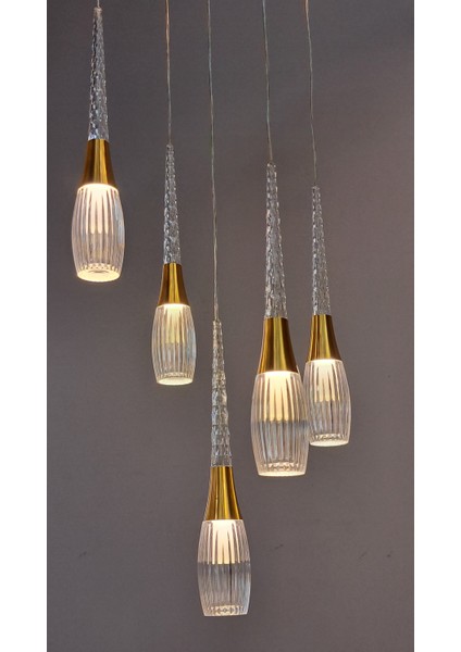 Üç Renk LED Sarkıt Avize