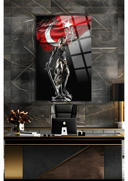 Avukat Ofisine Hediye Themis Heykeli Adalet Heykeli Kırılmaz Cam Tablo Ev Ofis Iş Yeri Hediryesi