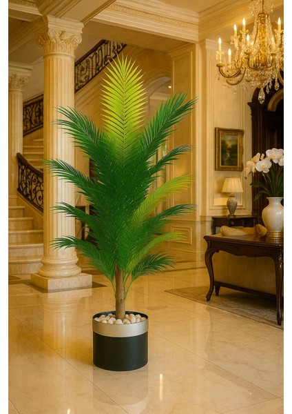 Yapay Areka Ağacı 150 cm Lux Metal Saksı Dahildir