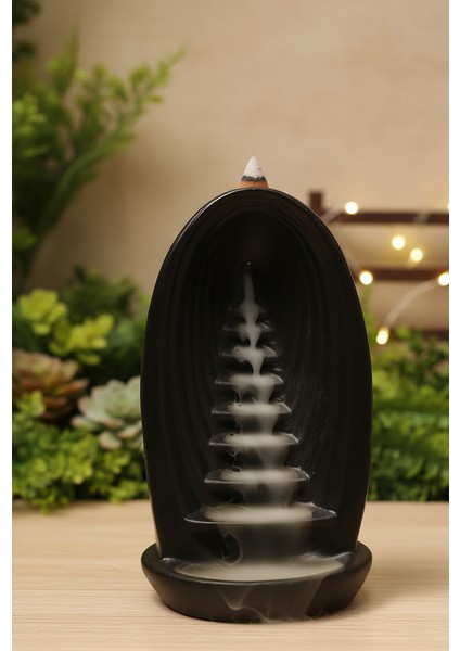 Merdiven Şelale Tasarımlı Geri Akış Tütsülüğü, Şık, Dekoratif, Ev Dekorasyon, Obje, Biblo