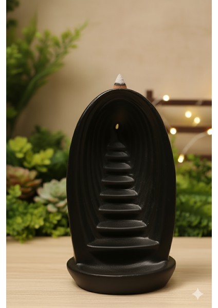 Merdiven Şelale Tasarımlı Geri Akış Tütsülüğü, Şık, Dekoratif, Ev Dekorasyon, Obje, Biblo modelleri