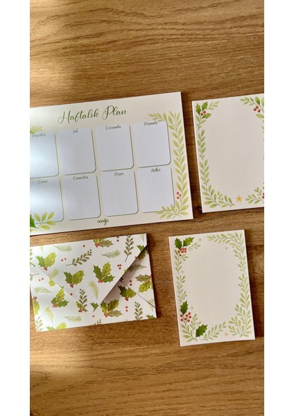 Planlayıcı Set Desenli 50 Yp. + Zarf