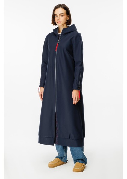 Rouge Detay Comfort Kumaş Içi Polar Kaplı Rahat Spor Manto Kaban-Laci