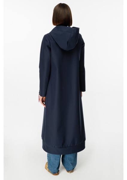 Rouge Detay Comfort Kumaş Içi Polar Kaplı Rahat Spor Manto Kaban-Laci