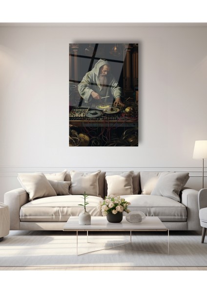 Eski Çağ Simyacı Cam Tablo modelleri