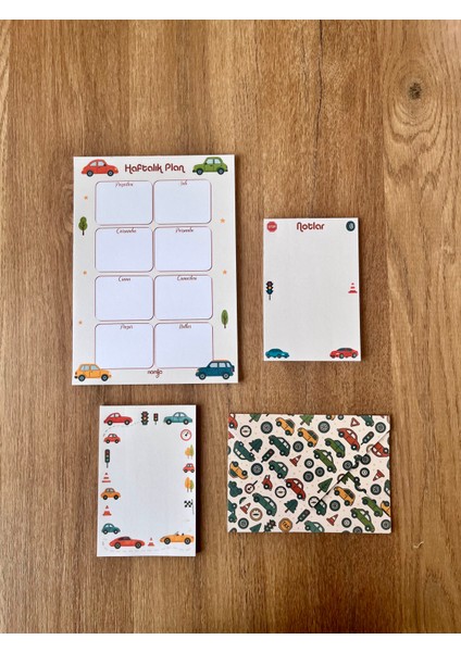 Planlayıcı Set Desenli 50 Yp. + Zarf