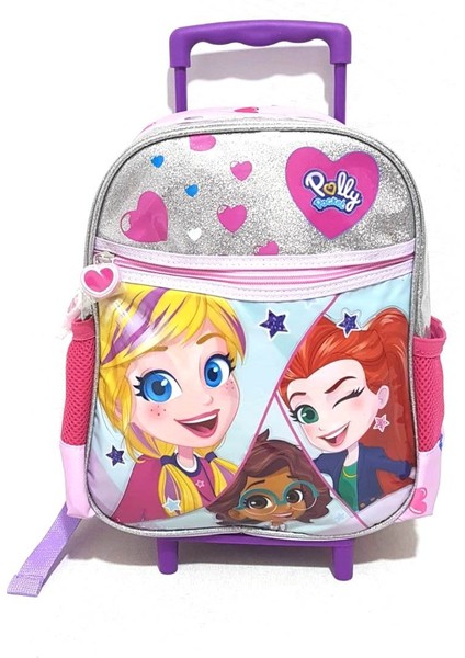 Polly Pocket Çekçekli Anaokulu Çantası