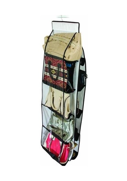 10 Bölmeli Dolap Içi Faf Çanta Organizeri