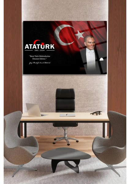 Atatürk Beni Türk Hekimlerine Emanet Ediniz Kırılmaz Cam Tablo Doktora Hediye Doktorlar Için Tablo fiyatları