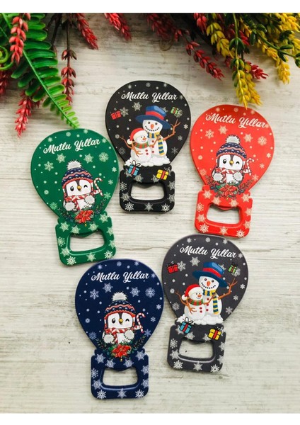 Yılbaşı Temalı Kartlı Açacak, 5'li Paket, Hediyelik ve Eğlenceli Tasarım fiyatları