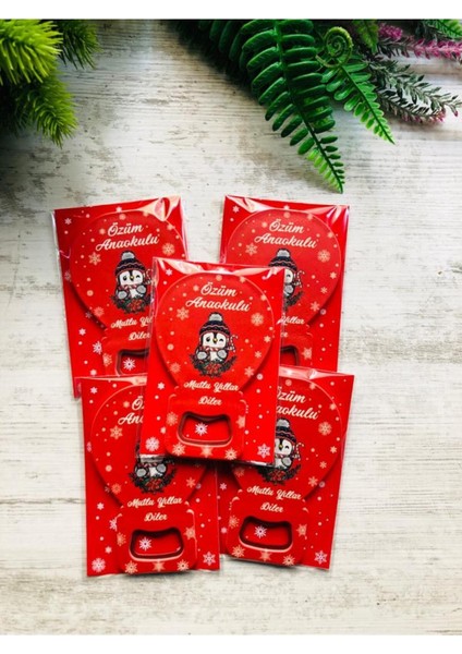 Yılbaşı Temalı Kartlı Açacak, 5'li Paket, Hediyelik ve Eğlenceli Tasarım modelleri
