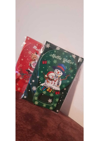 Yılbaşı Temalı Kartlı Açacak, 5'li Paket, Hediyelik ve Eğlenceli Tasarım indirimleri