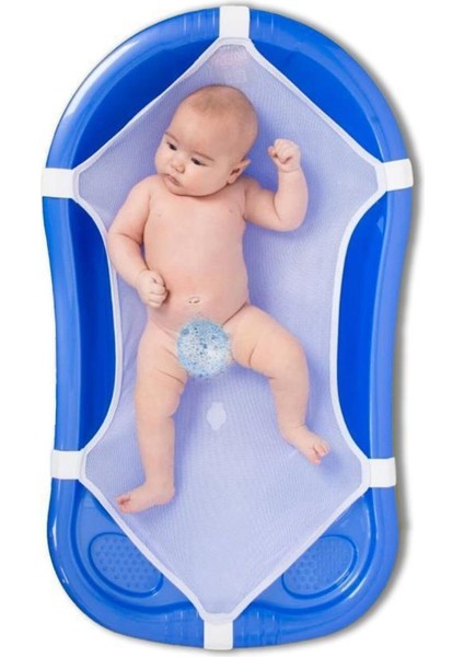 Lüx Bebek Banyo Küvet Filesi - Havlu Yüzeyli + Bebek Tırnak Bakımı Mavi - 2li Set U4D3L6 modelleri