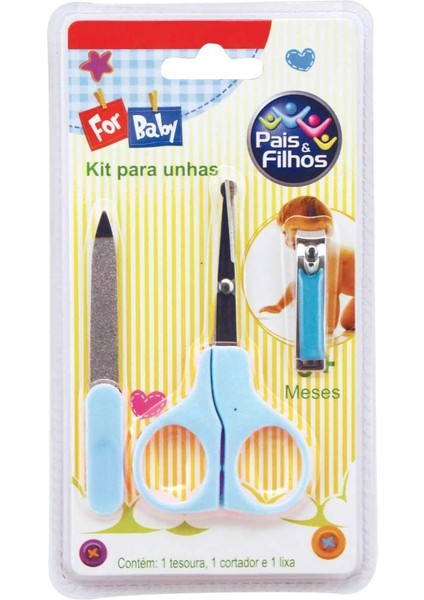 Lüx Bebek Banyo Küvet Filesi - Havlu Yüzeyli + Bebek Tırnak Bakımı Mavi - 2li Set U4D3L6 indirimleri