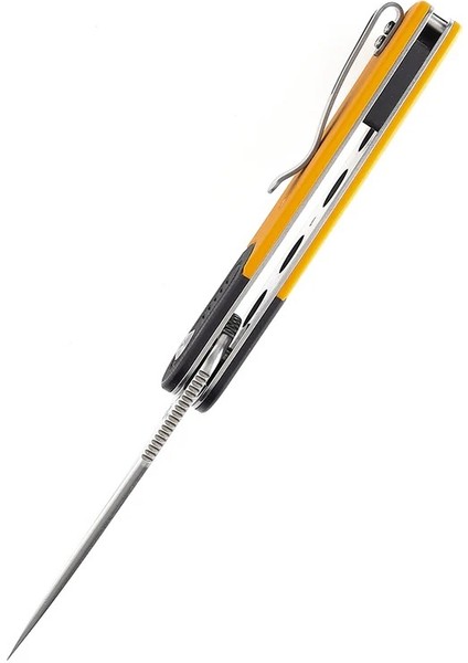 Reverie | Siyah ve Sarı G10 Sap | Taş Yıkama 154CM Çelik Çakı | T2025B7 fırsatları