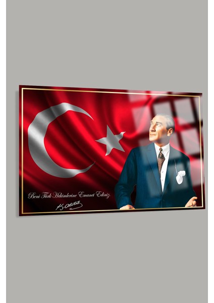 Atatürk Beni Türk Hekimlerine Emanet Ediniz Kırılmaz Cam Tablo Doktora Hediye Doktorlar Için Tablo fiyatları
