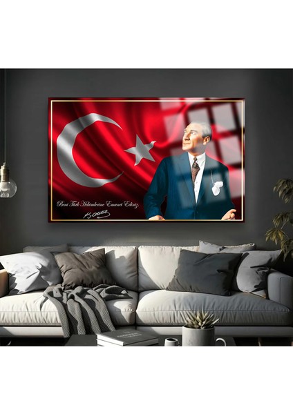 Atatürk Beni Türk Hekimlerine Emanet Ediniz Kırılmaz Cam Tablo Doktora Hediye Doktorlar Için Tablo fırsatları