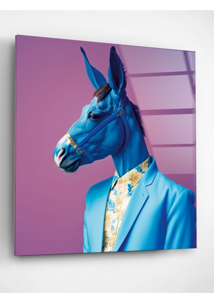 Eşek Portre Cam Tablo, Dekoratif Cam Tablo fiyatları