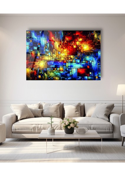 Rengarenk Ahşap Cam Tablo modelleri