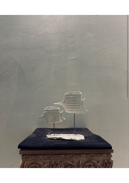 Dekoratif Ikili Balık Biblo – 30X20 cm Polyester Ev & Ofis Dekorasyonu modelleri