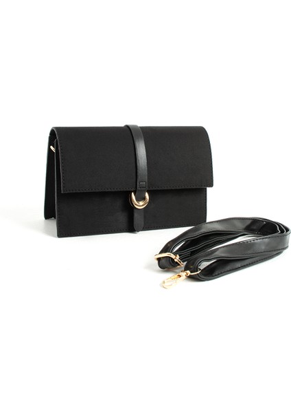 *** Bella Model Siyah Süet Kadın El ve Omuz Çantası modelleri