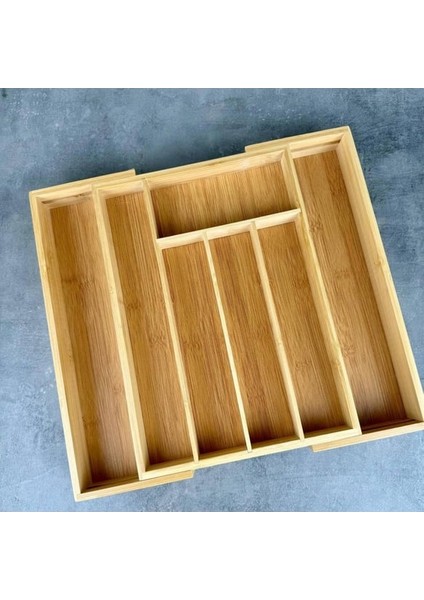 Kaşıklık Çekmece Içi Doğal Ahşap 9 Bölmeli Kaşık, Çatal, Bıçak Organizer fiyatları