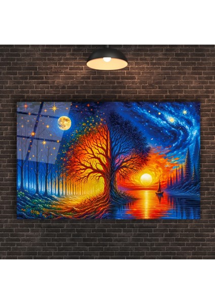 Geceden Gündüze Geçiş Cam Tablo fırsatları