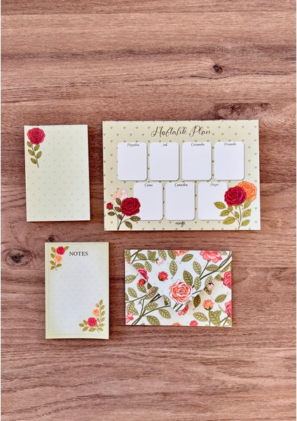 Planlayıcı Set Desenli 50 Yp. + Zarf