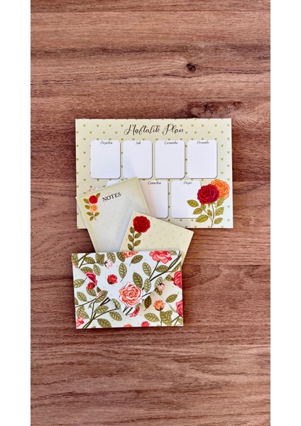 Planlayıcı Set Desenli 50 Yp. + Zarf modelleri