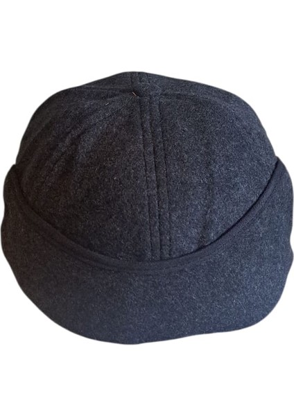 Kulaklı Füme Kaşe Şapka Kışlık Kaşe Erkek Şapka fırsatları