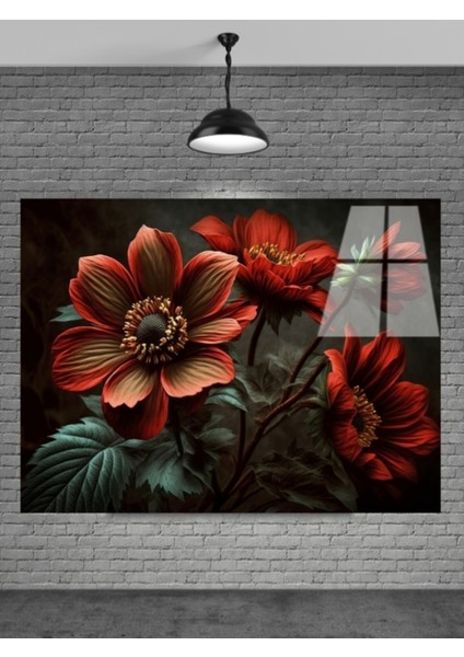 Sevilen Seri Çiçek Cam Tablo Ev Dekorasyon,balkon Dekorasyonu,dekoratif,duvar Tablo,mutfaktabl