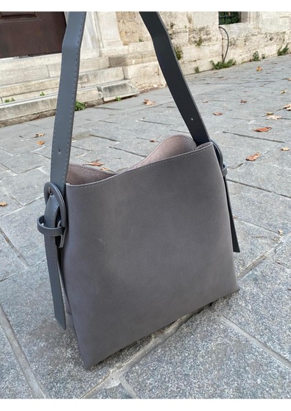 Süet Toka Detaylı Taba Büyük Boy Kadın Shopper Omuz Çantası fiyatları