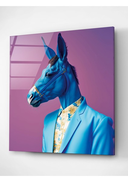 Eşek Portre Cam Tablo, Dekoratif Cam Tablo fırsatları