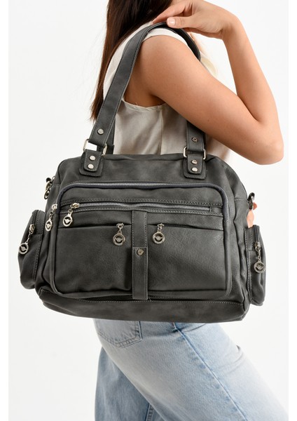 Lizbon/yumuşak Deri Çok Bölmeli Kadın Omuz Çantası