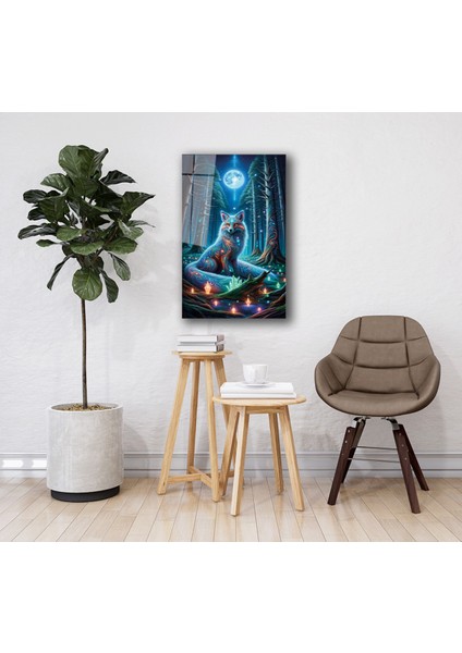 Bulutların Üstünde Aslan Cam Tablo fırsatları