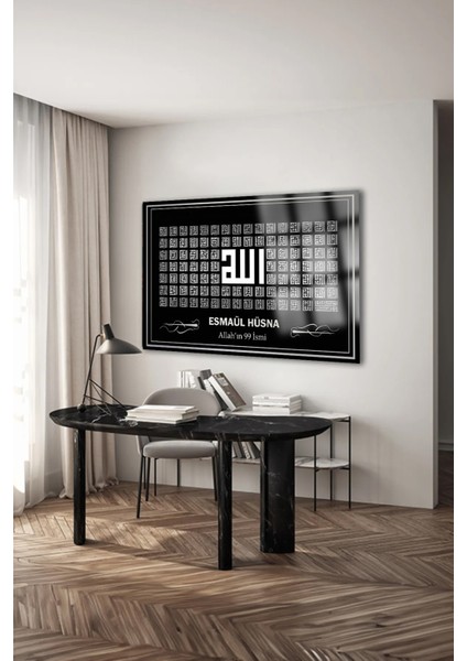 Esmaül Hüsna Allahın 99 Ismi Kırılmaz Cam Tablo Dini Islami Tablo Ev, Iş Yeri Ofis Hediyesi Kırılmaz fiyatları