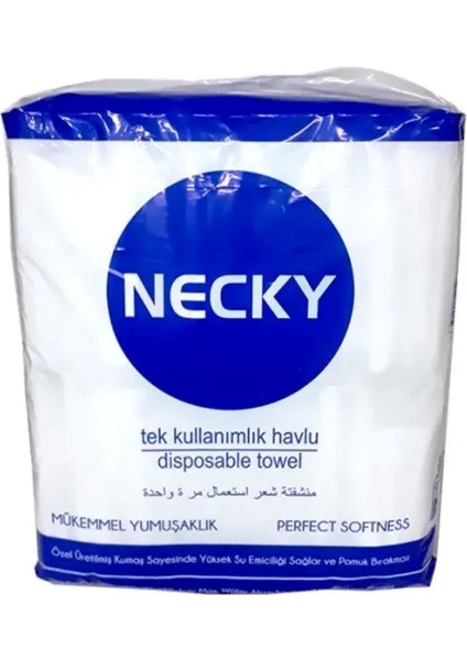 Necky Tek Kullanımlık Havlu (Tekli Paket) 100'LÜ
