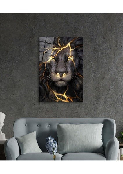 Deniz Kaplumbağası Hayvan Portresi Cam Tablo, Ev ve Ofis Duvar Dekoru, Hediyelik Büyük Cam Tablo modelleri