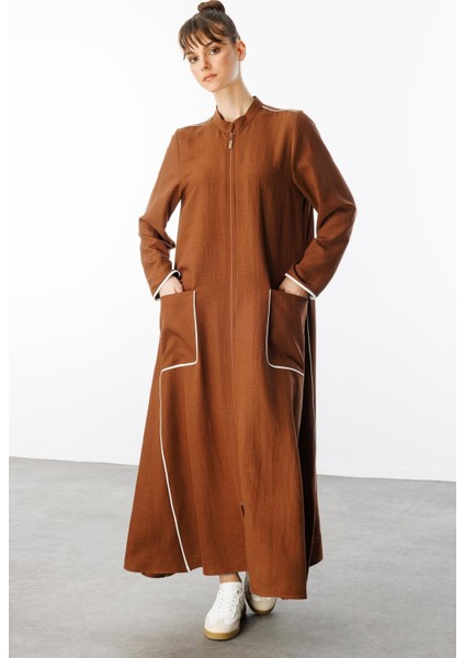 Bloom Ipekçe Kontrast Biye Spor Konforlu Kap-Ferace-Kahve fiyatları