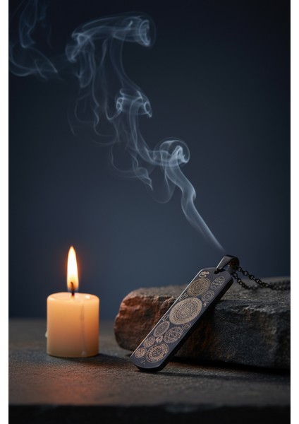 Siyah Dikdörtgen Titanyum Kaplama Dualı Çelik Kolye Çelik Zincirli Kararmaz Paslanmaz fırsatları