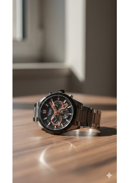 Erkek Kol Saati Gümüş Renk, Siyah Kadran – Şık Metal Kordon, 2 Yıl Garantili fiyatları