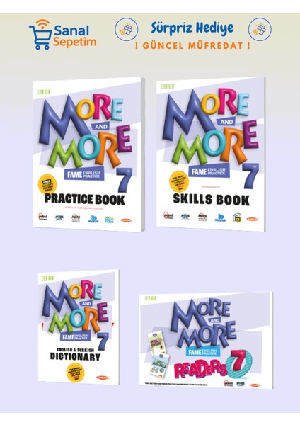 More And More 7. Sınıf Practice Book ( Skılls Book + Dıctıonary +Readers) Set