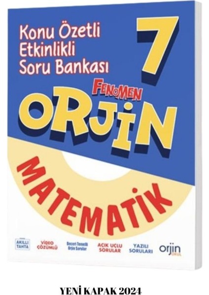 Fenomen Yayıncılık Orjın 7 Matematık Konu Özetlı Soru Bankası Yeni Kapak 2024 fiyatları