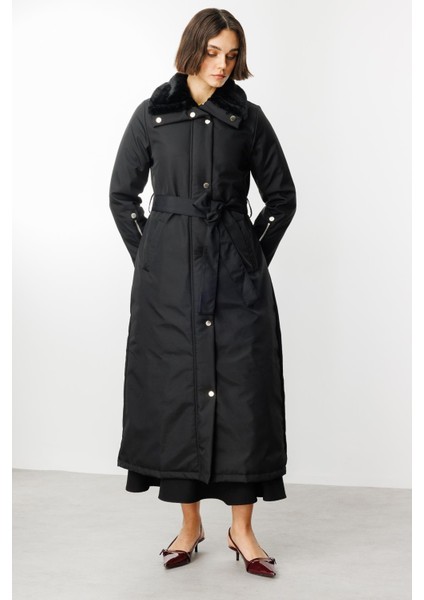 Zippy Zamansız Spor Garnili Dolgulu Kaban Manto-Siyah modelleri