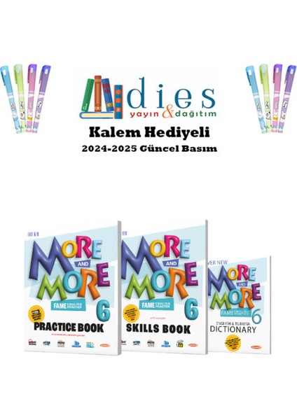 More & More 6. Sınıf Practıce Book & Skılls Book & Dıctıonary & Readers (4 Lü Set)