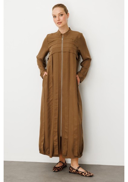 Rouge/ S Parça El Işi Dikiş Detaylı Elbise / Kap-Vizon