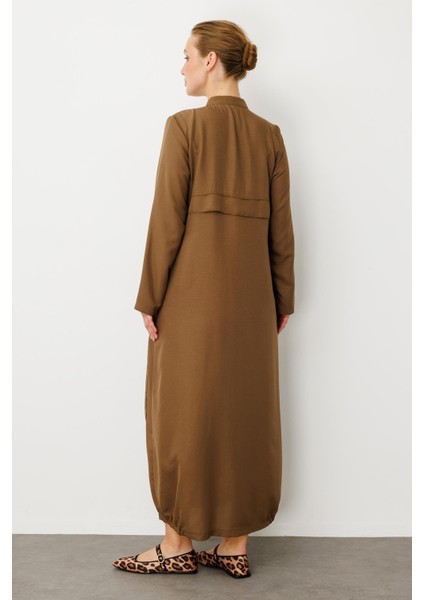 Rouge/ S Parça El Işi Dikiş Detaylı Elbise / Kap-Vizon indirimleri