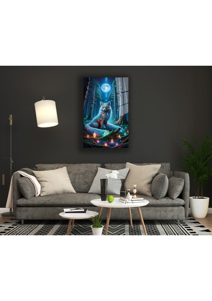 Bulutların Üstünde Aslan Cam Tablo modelleri