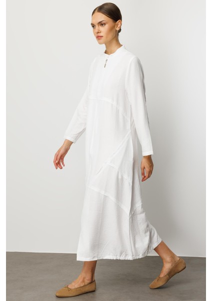 Ipekçe Kumaşı Sayesinde Hafif ve Ferah Spor Kap - Ferace-Beyaz fiyatları