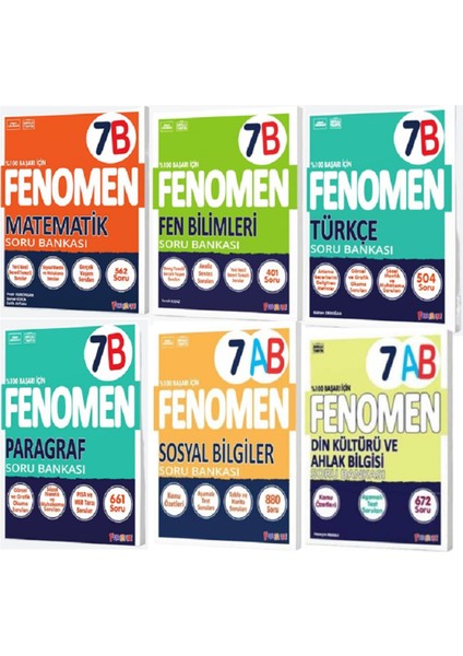 Fenomen Yayınları 7. Sınıf B Seti